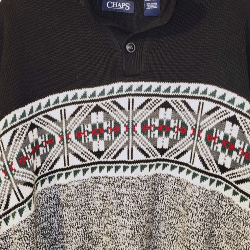 CHAPS Festive Holiday Christmas Sweater Size Medium - Picture 4 of 5